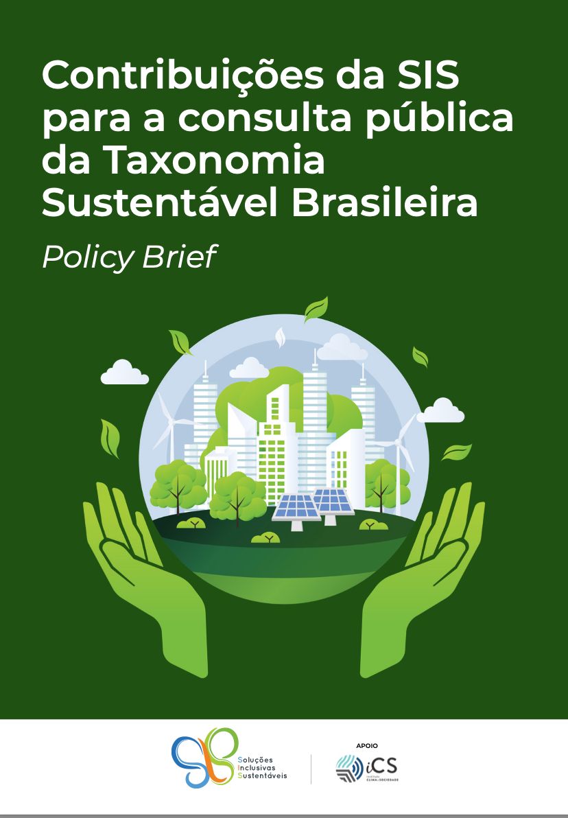 Taxonomias em Finanças ASG - SIS - Soluções Inclusivas Sustentáveis